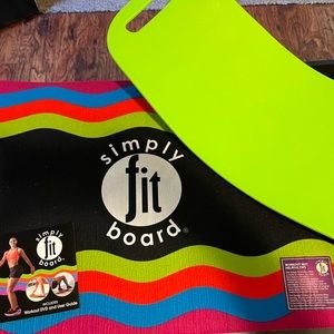 Simply fit board with workout dvd and floor mat and user guide
